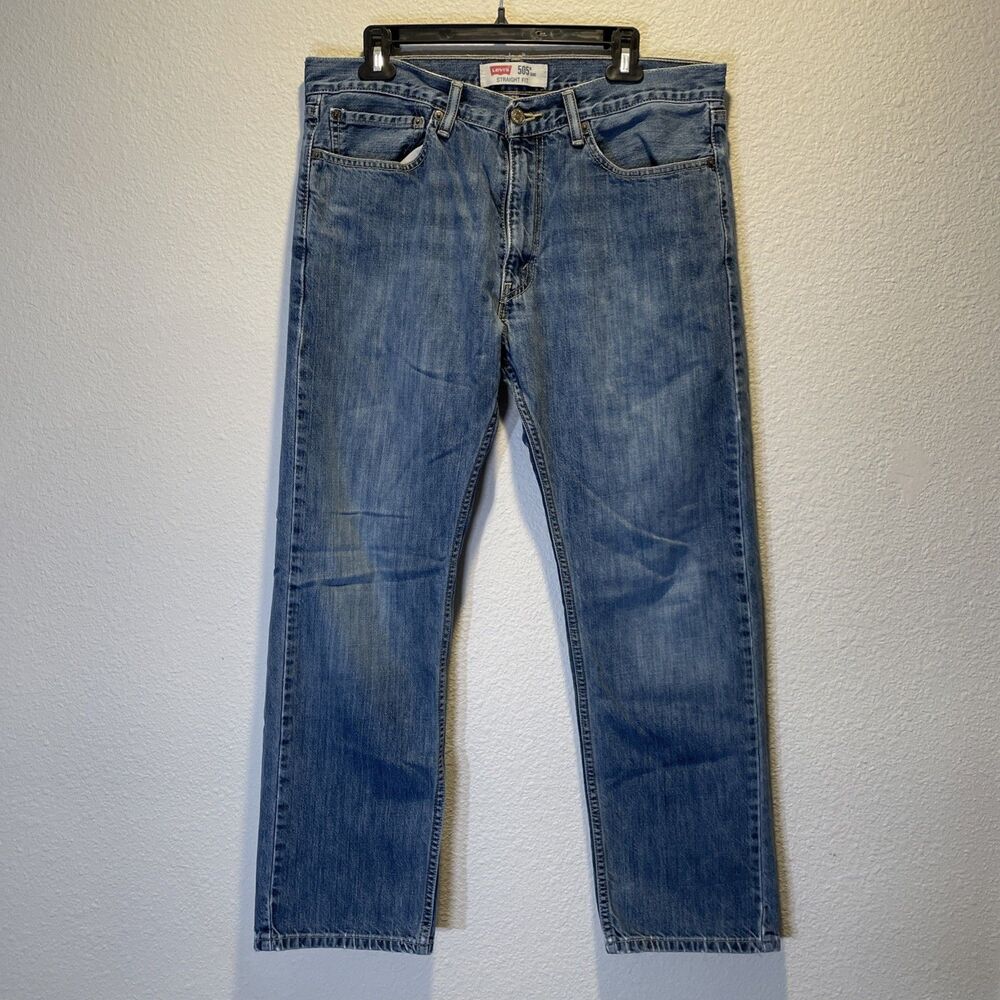 Levi’s 505 Blue Jeans Straight Fit Size 34 X 30